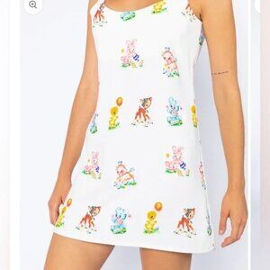 BSR By Samii Ryan Nursery Animal Print Mini Dress Size S